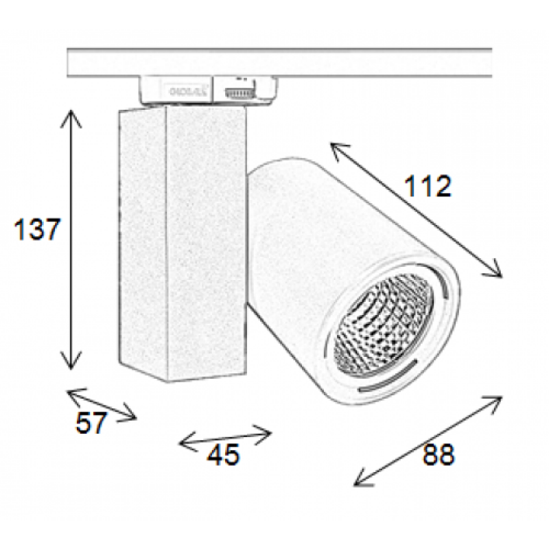 Image 1 : Faretti a led su rotaie ...