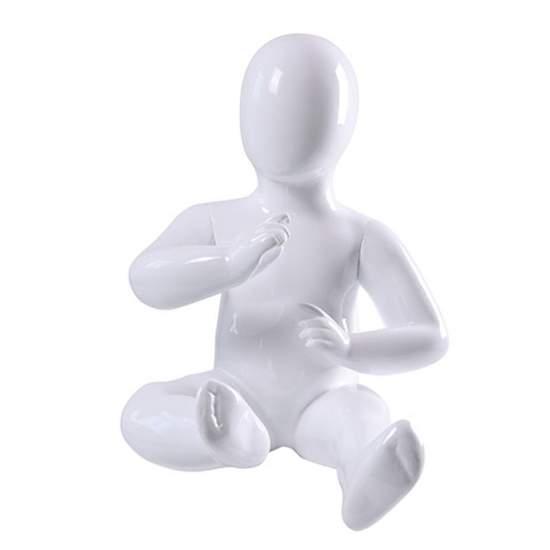 Baby Mannequin Seated White Color