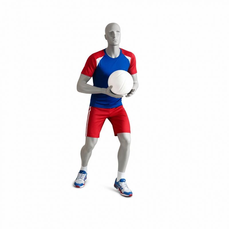 Image 7 : Gray (RAL7042) display mannequin&nbsp; sports ...