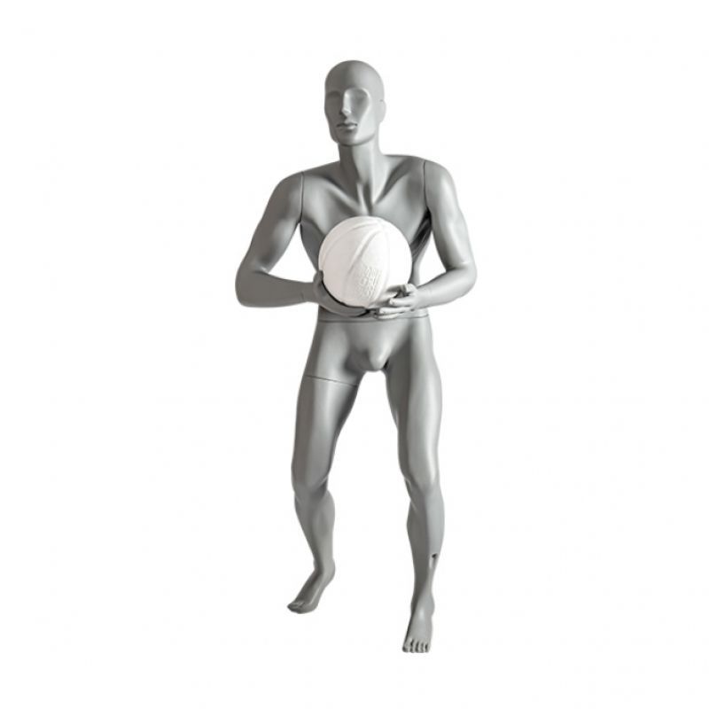 Image 2 : Gray (RAL7042) display mannequin  sports ...