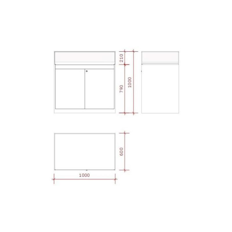 Image 6 : Banco da 100 cm con ...