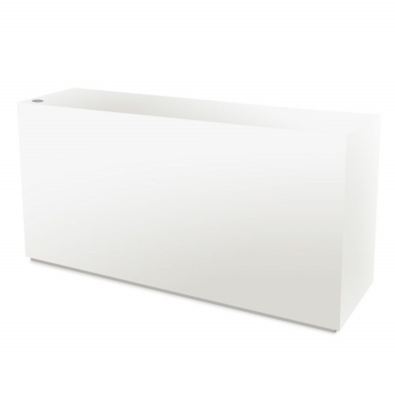 Bancone bianco da negozio 200 cm : Mobilier shopping