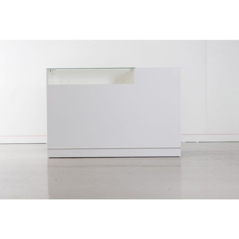 Il banco vendita da 150 cm è progettato per offrire una ... Bancone da Vendita 150 cm con Vetrina e Cassetto : Comptoirs shopping