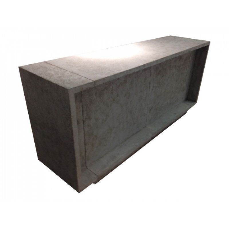 Image 1 : Bancone moderno in cemento grigio ...