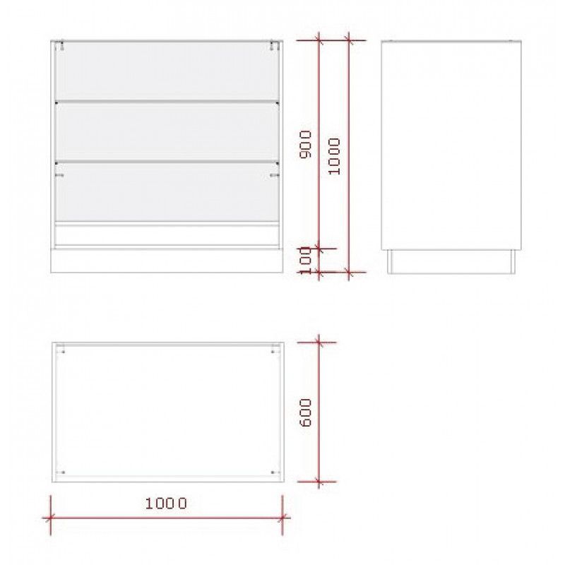 Image 4 : Contatori di negozi economici 100cm ...