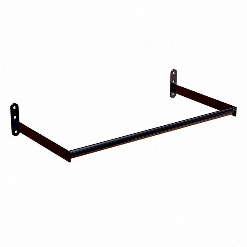 BARRE PORTE V&Ecirc;TEMENT NOIRE MAT 100CM : Presentoirs shopping