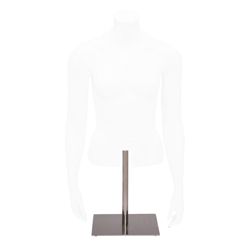 Base metal courte 30cm pour buste mannequin : Presentoirs shopping