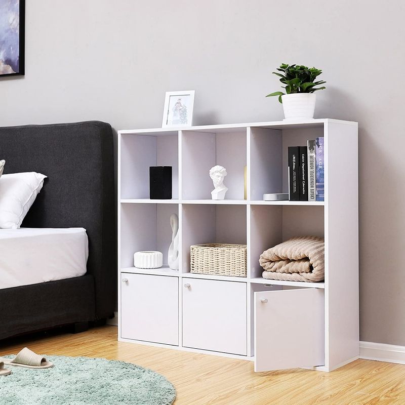 Biblioth&egrave;que &eacute;tag&egrave;re de rangement blanche : Mobilier shopping