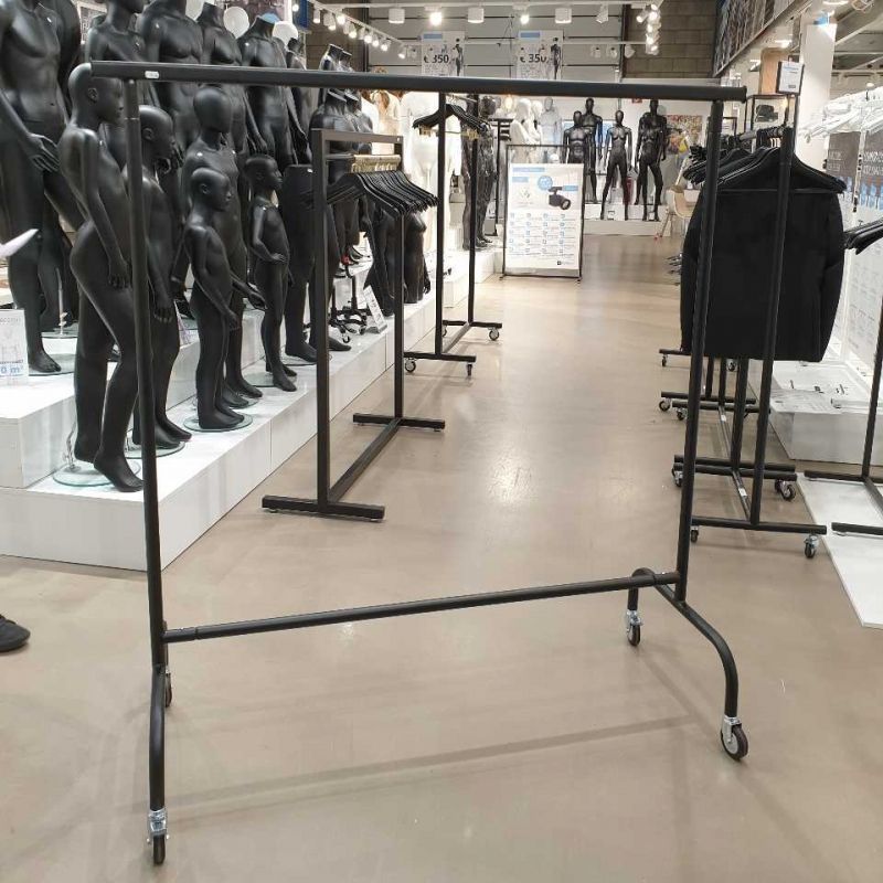 Image 5 : Black clothing rails adjustable with ...