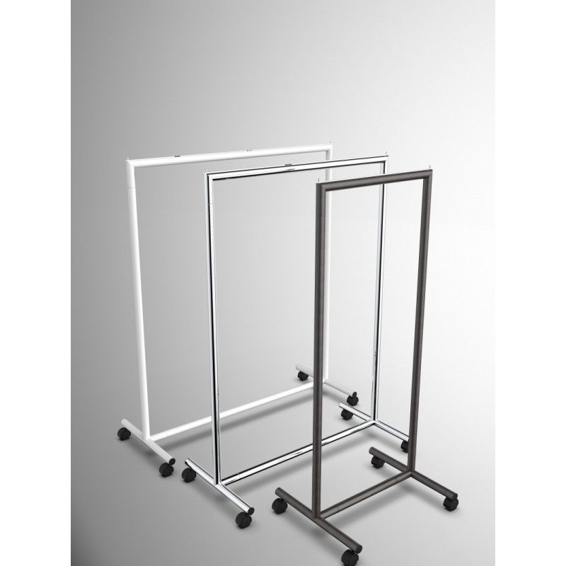 Image 4 : Black clothing rails for store ...