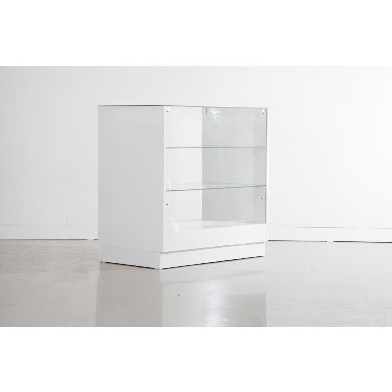 Image 2 : Black shop counter with glass ...