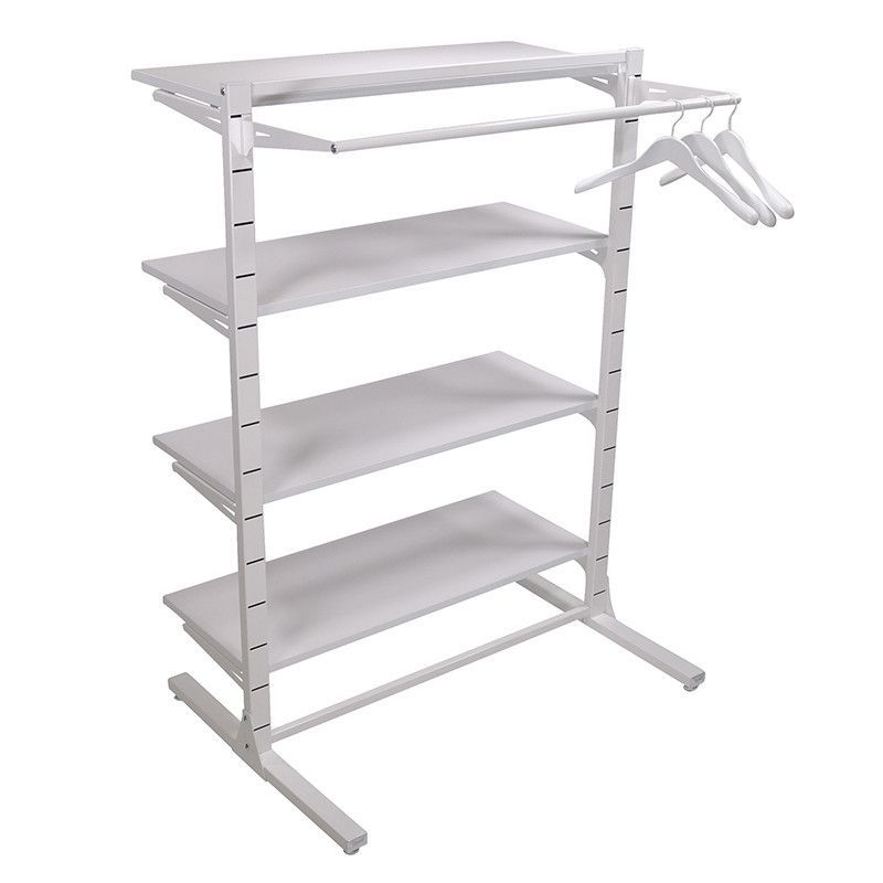 White display shelves for retail store H 145 X 105 X 73 : Presentoirs shopping
