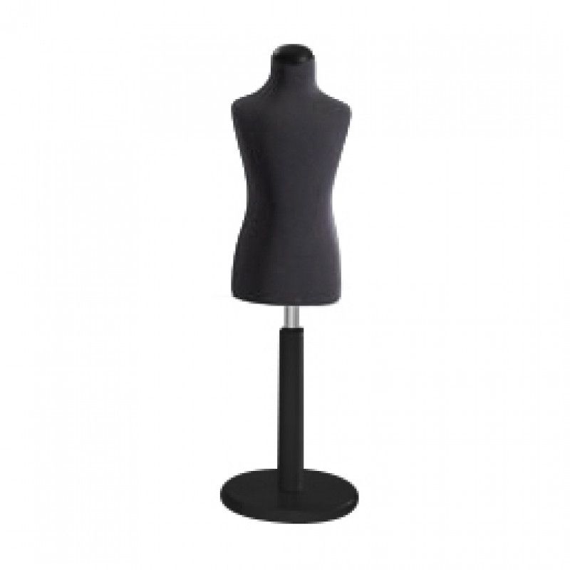 Child Size Age 1  Tailors Bust Mannequin Black Dummy  Fashion  Retail Display 