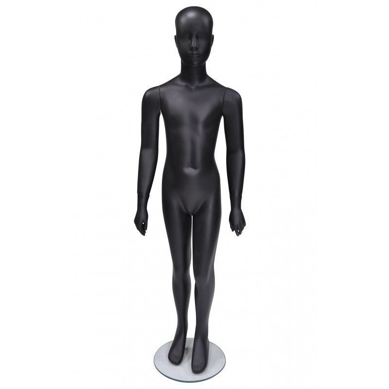 Black finish 8 years old kid mannequin