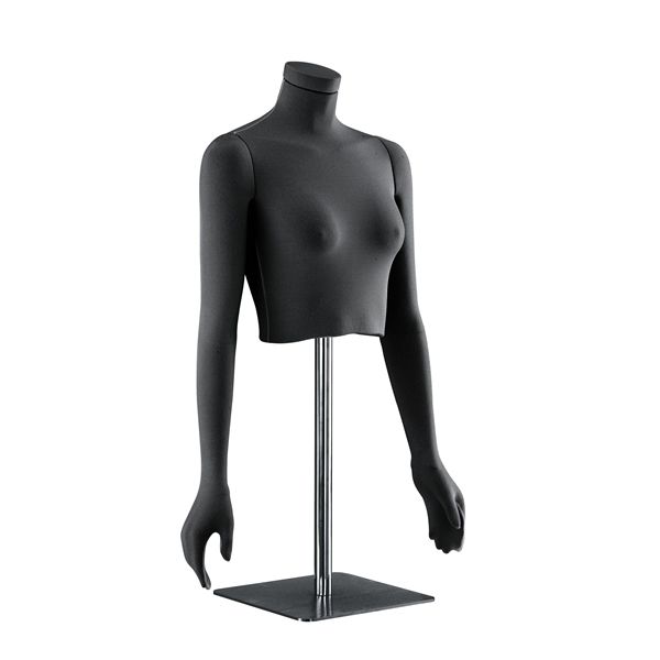 Black flexible female bust with bi-eslastic fiber : Bust shopping