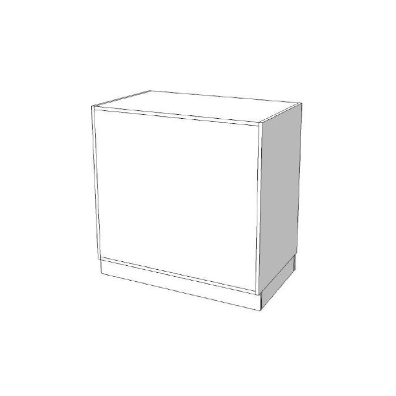 Image 2 : Modern countertop - Gloss black - 100x100x60cm ...