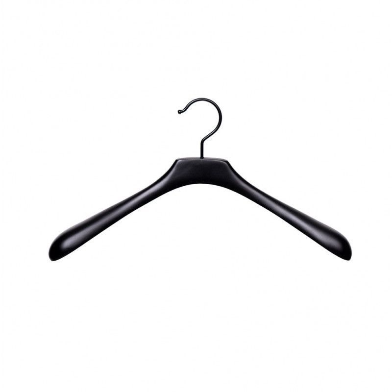 10 Black hanger for jacket 42 cm slim : Cintres magasin