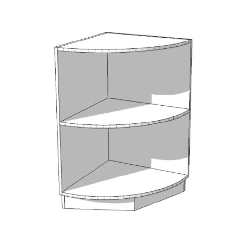 Image 2 : 60cm glossy black corner countertop ...