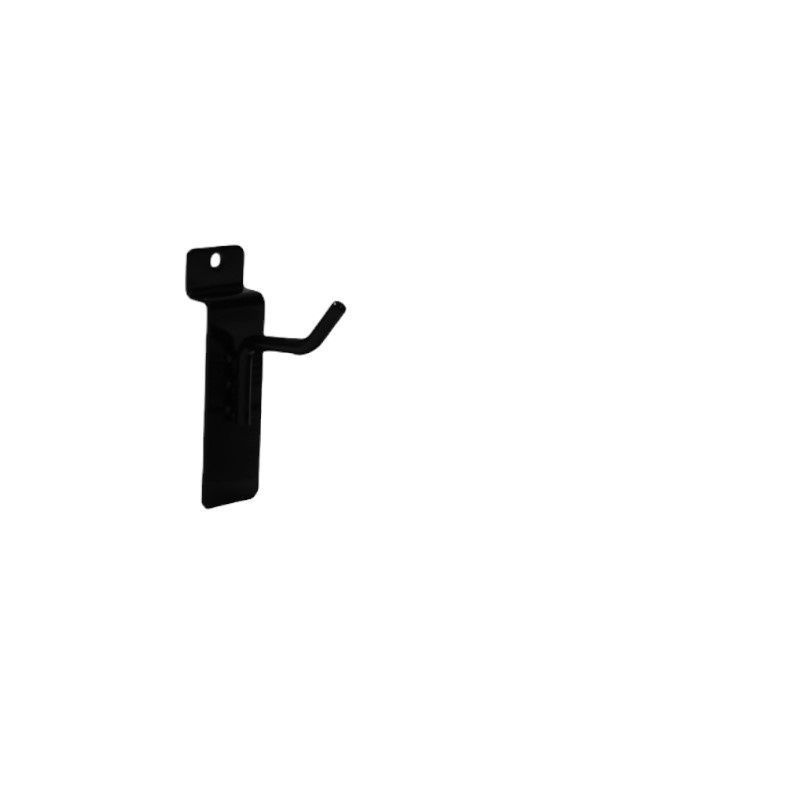 Black single hook 5cm : Mobilier shopping