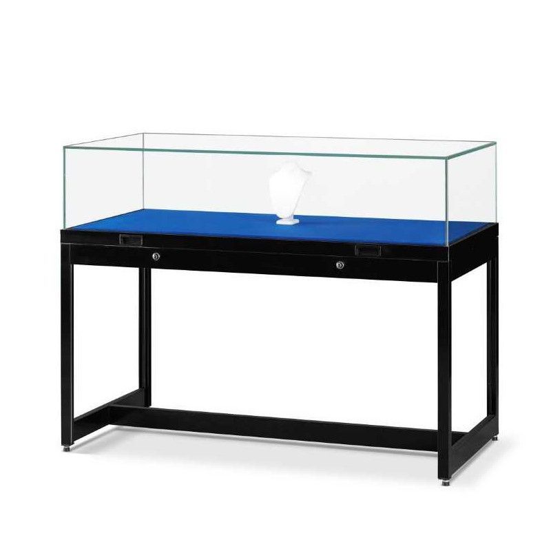 Image 2 : Black showcase with glass bell ...