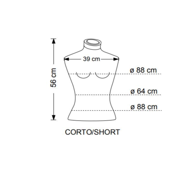 Image 1 : Buste femme en élasthanne noir ...