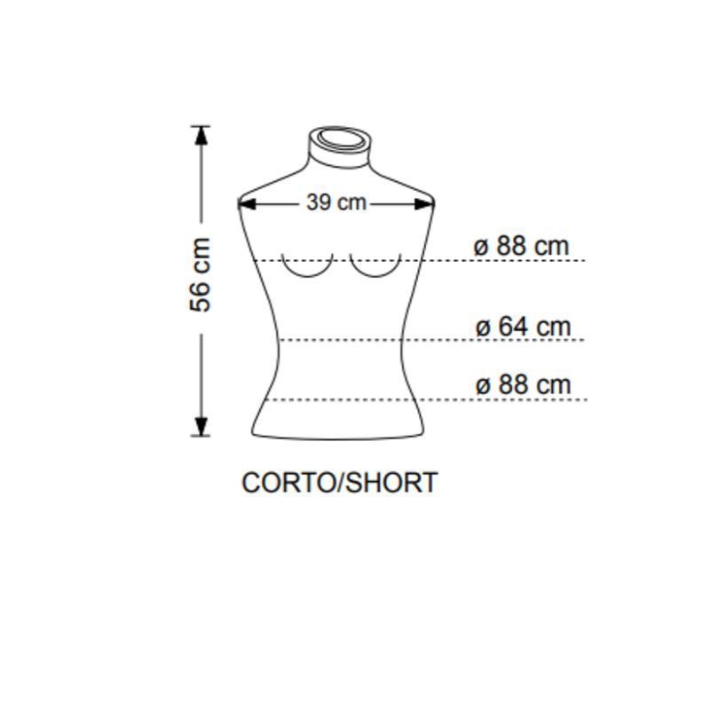 Image 1 : Buste mannequin femme en élasthanne ...