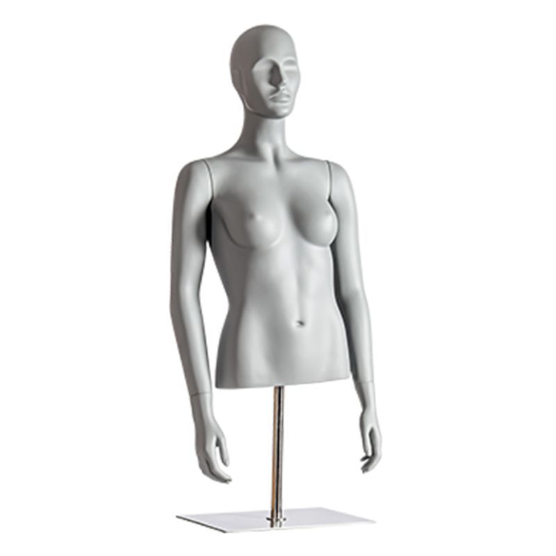 Buste mannequin femme court gris : Bust shopping