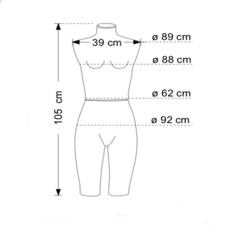Image 1 : Buste mannequin femme en tissu ...