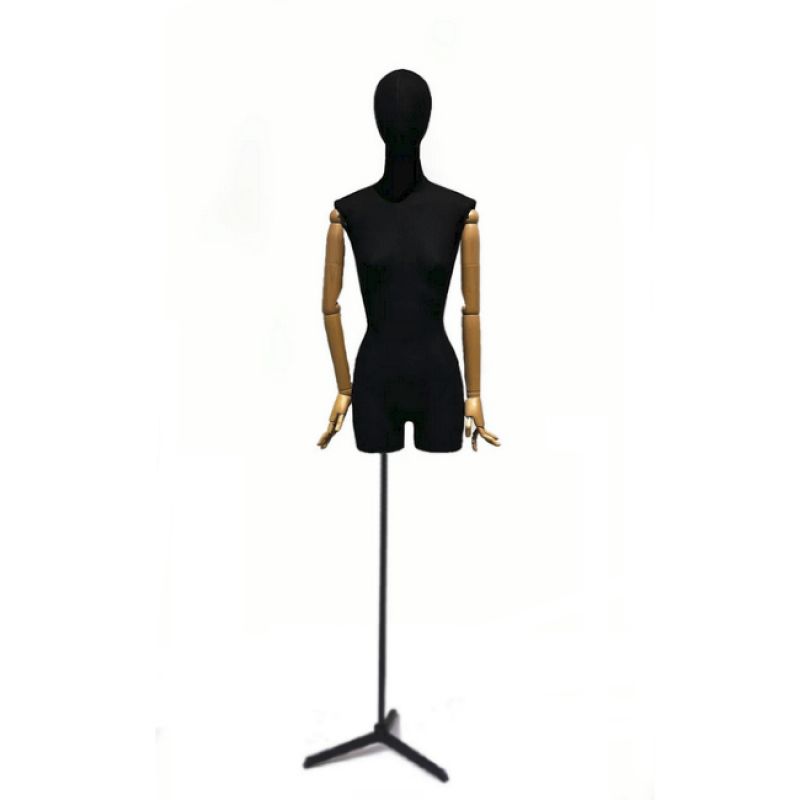Buste tissu femme avec t&ecirc;te sur tripod : Bust shopping