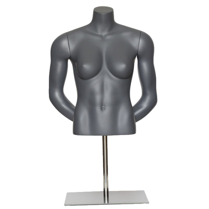 Bustes mannequins femme sport bras dans le dos : Bust shopping