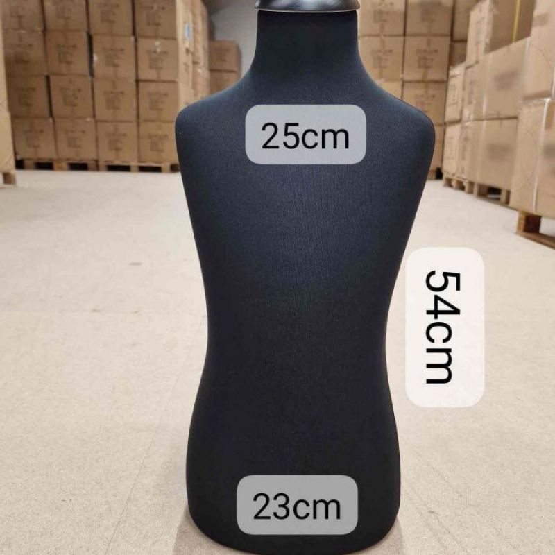 Image 4 : Busto in tessuto color crema ...