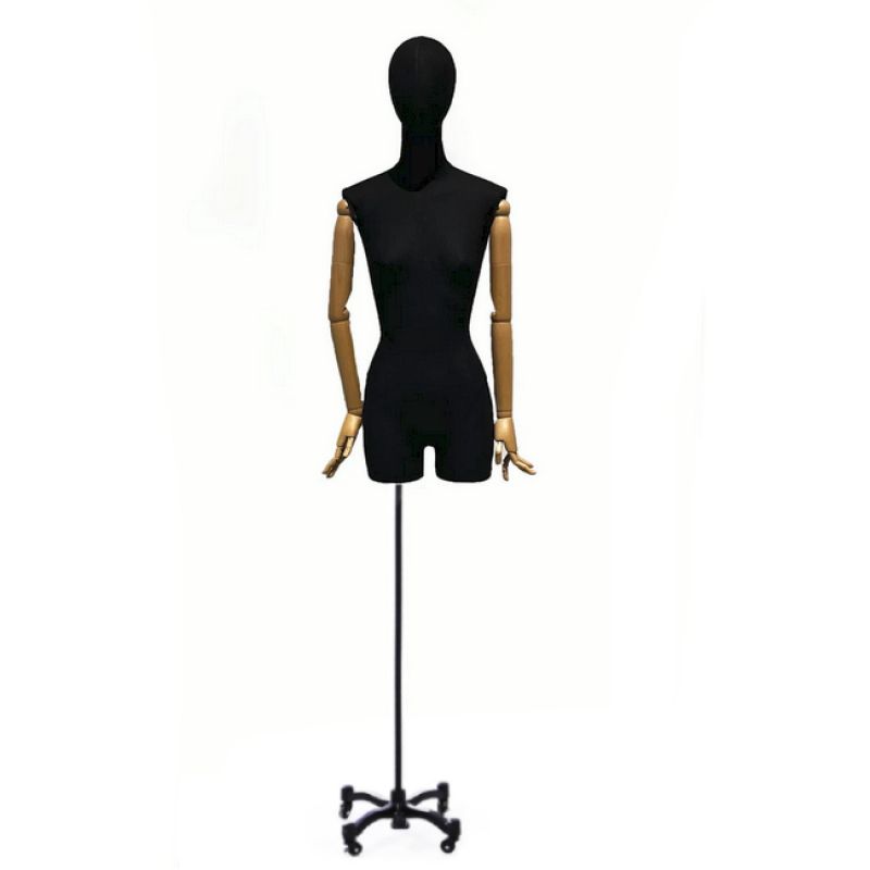 Busto de se&ntilde;ora de tela con cabeza sobre base giratoria : Bust shopping