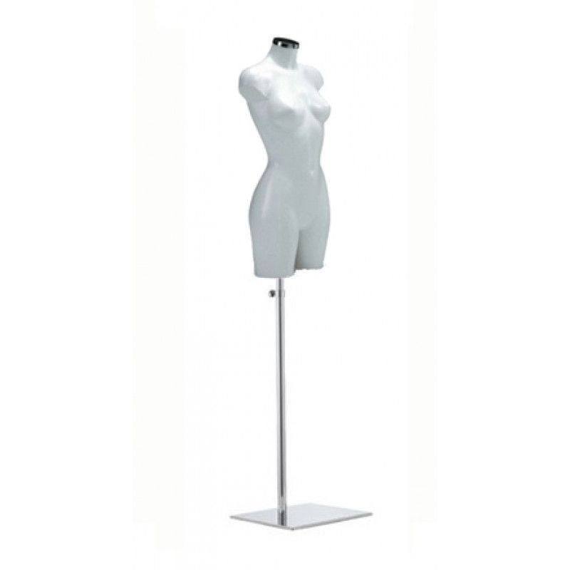 Busto donna de plastico bianco e base : Bust shopping