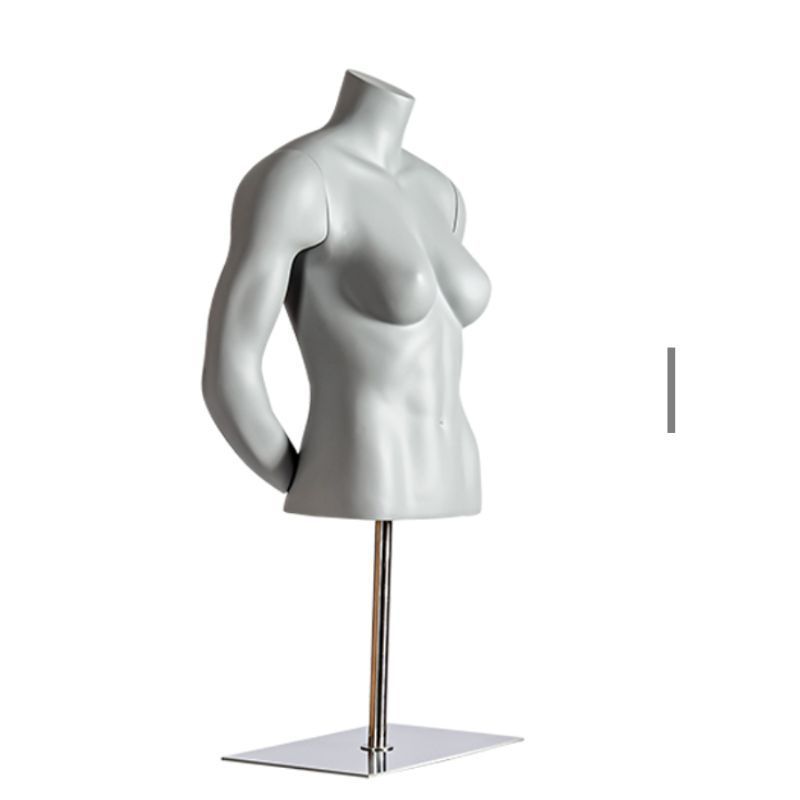 Image 2 : Busto Manichino Donna Grigio RAL7042 ...