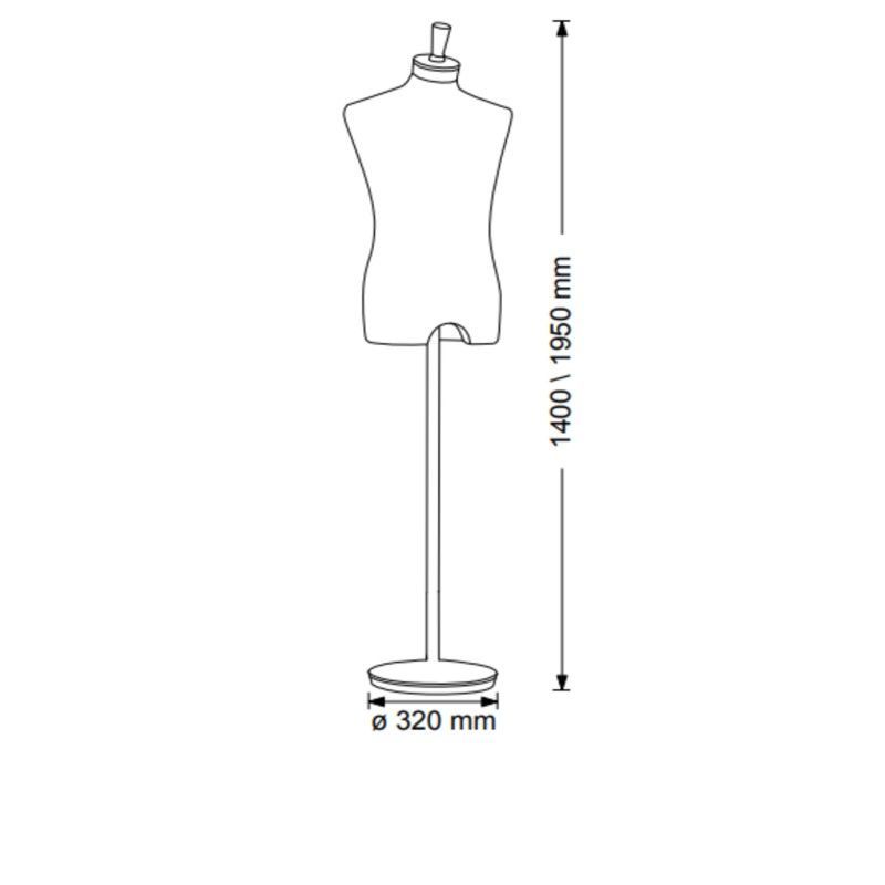 Image 1 : Busto modelo hombre en lino ...