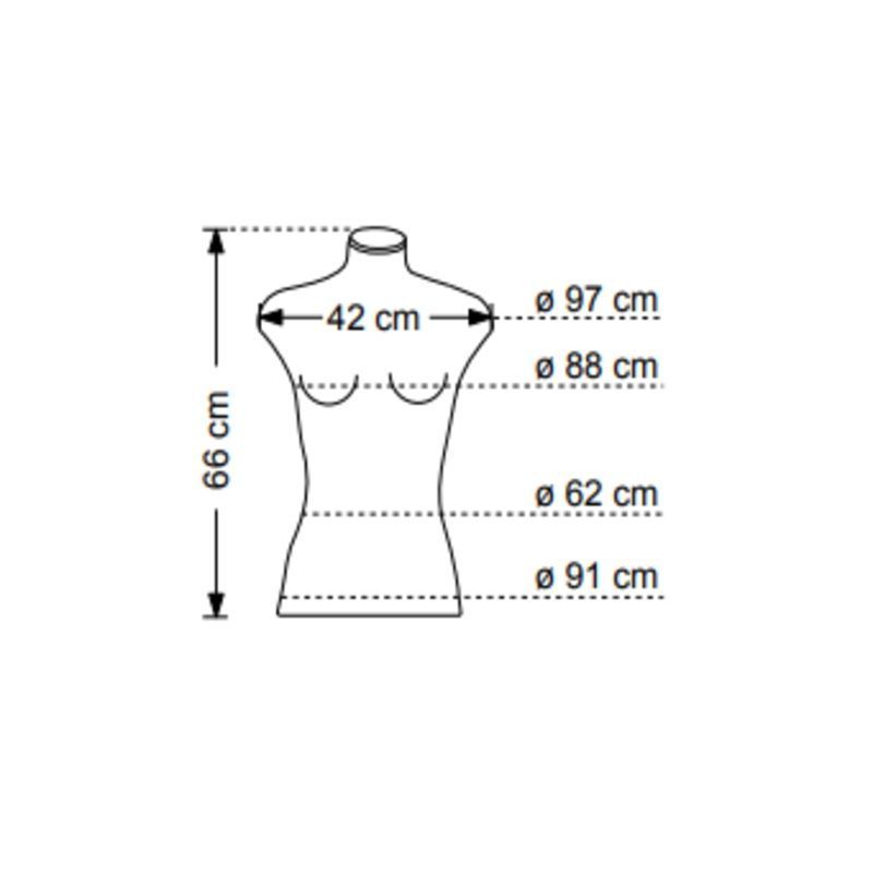 Image 1 : Busto modello donna in lnino ...