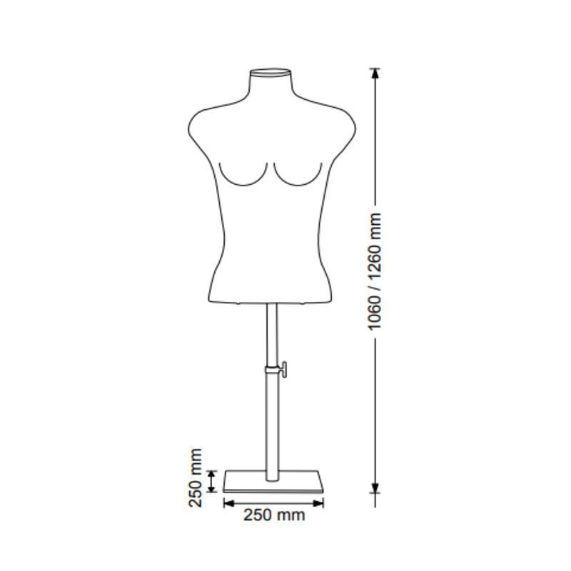 Image 2 : Busto modello donna in lnino ...