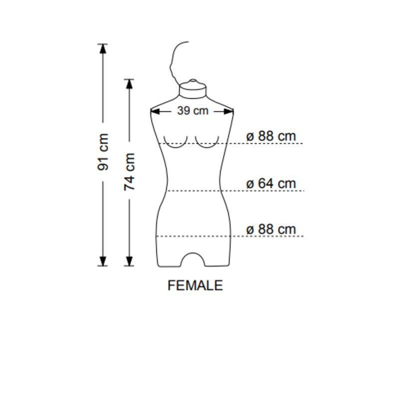 Image 2 : Bust manichino donna in eco ...