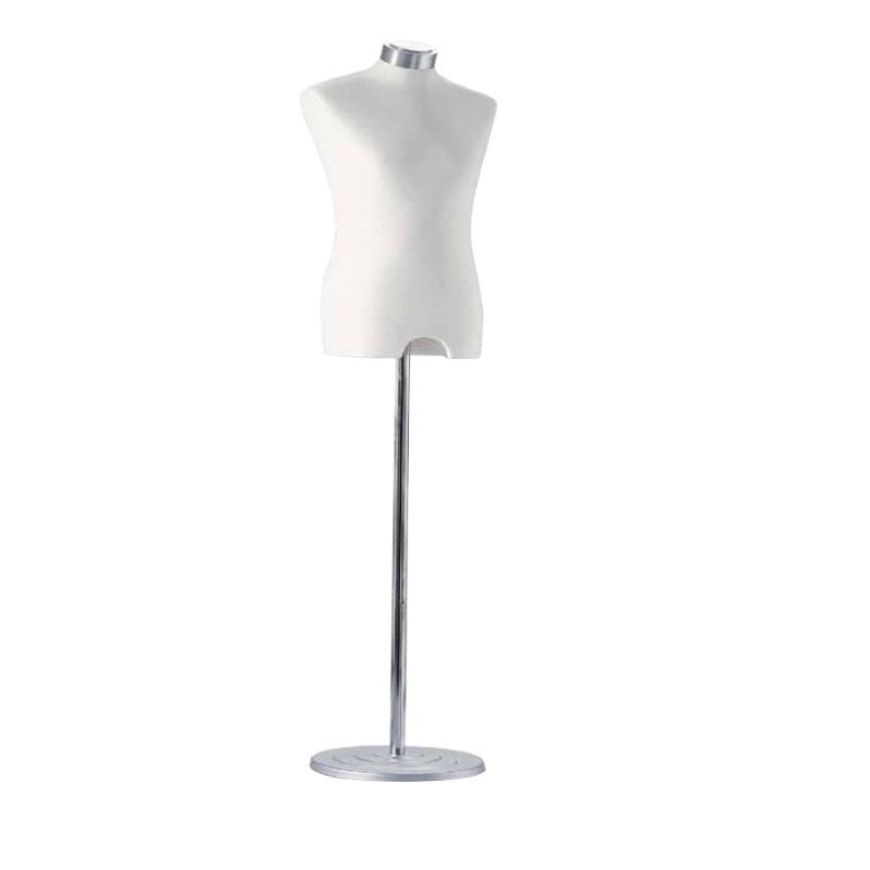 Busto manichino uomo in avorio elasthanne : Bust shopping