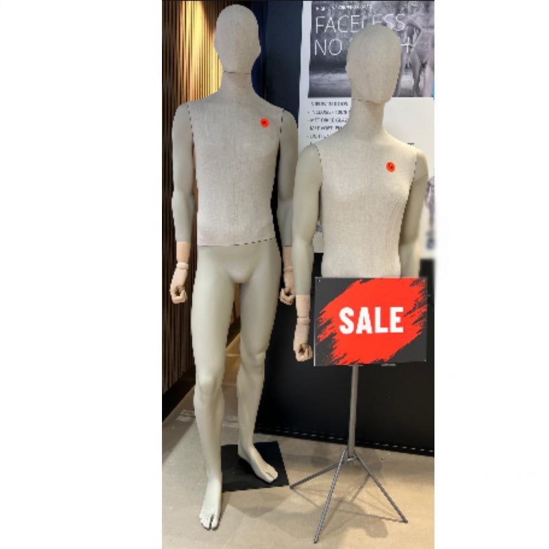 Image 4 : Busto masculino de tela con ...