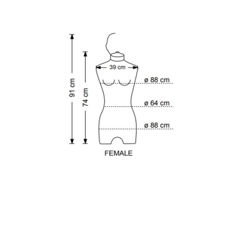 Image 2 : Busto modelo mujer en elasthanne ...