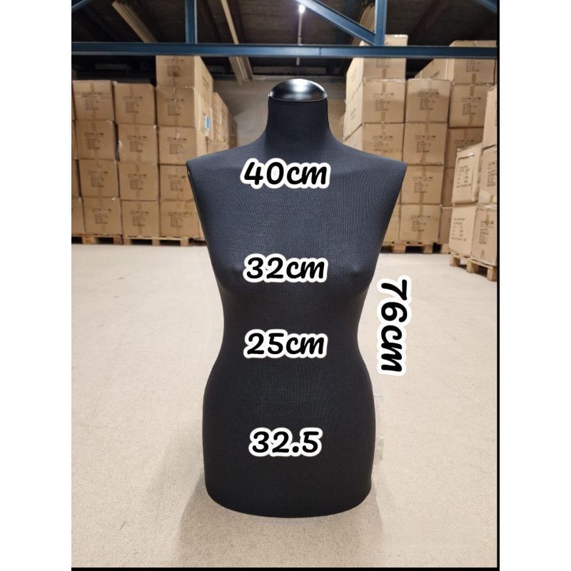 Image 2 : Busto donna tessuto nero da ...