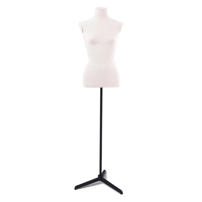 Busto senora tela lino y base metal : Bust shopping