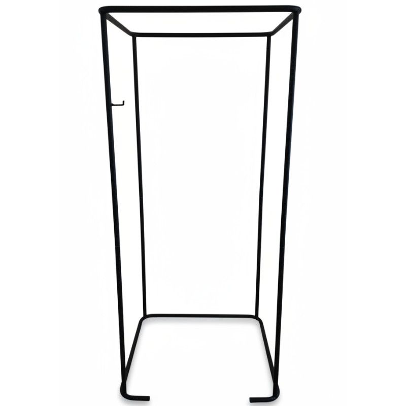 Cabina de probador negra cuadrada 90x90x200cm : Mobilier shopping