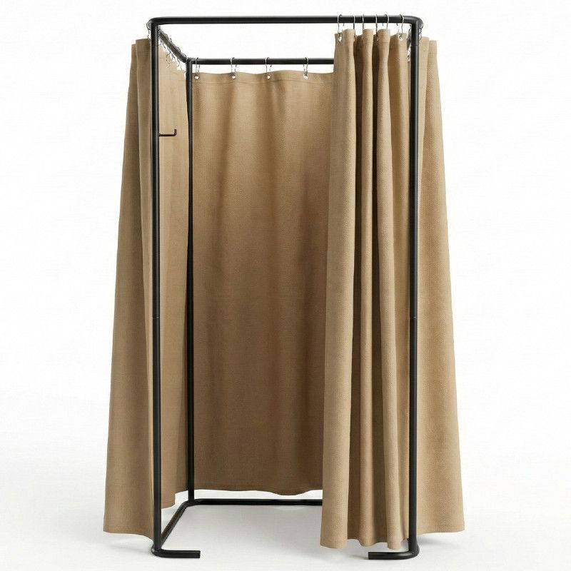 Image 2 : Vestidor cuadrado negro, desmontable 90x90x200cm ...