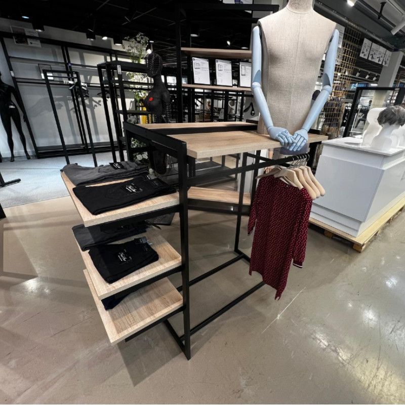 Image 5 : Light oak wood gondola display ...