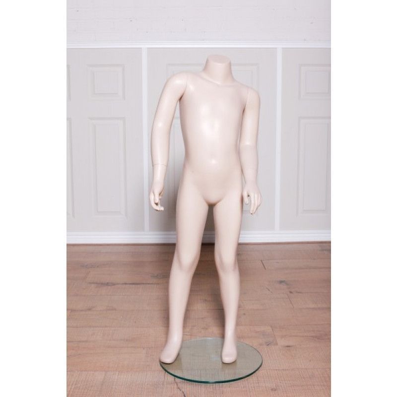 Child mannequin 6 years old skin color headless : Mannequins vitrine
