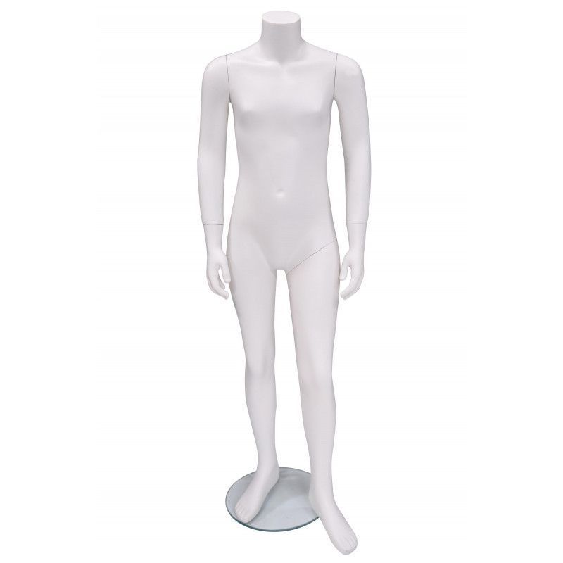 Child mannequin headless 10 years old white color : Mannequins vitrine