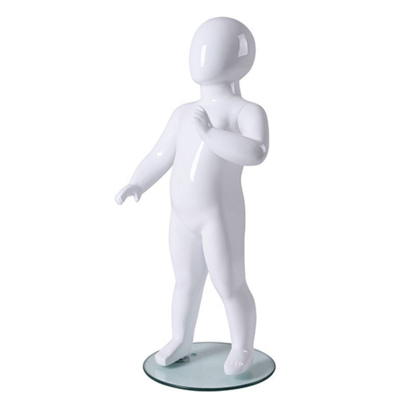 Child mannequin whtie color 78cm : Mannequins vitrine