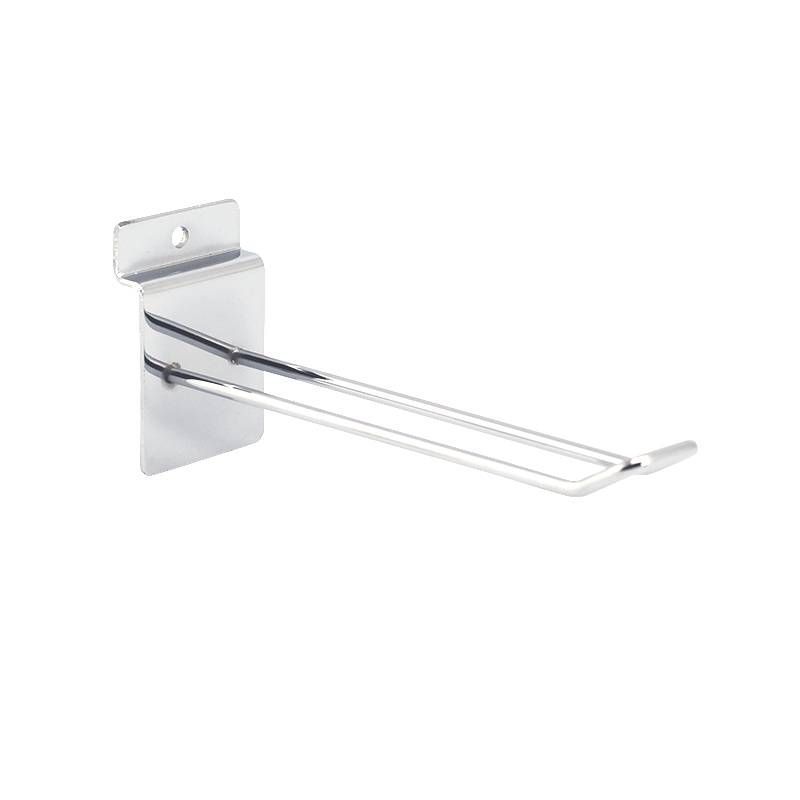 Chrome-plated euro hook 15cm : Presentoirs shopping